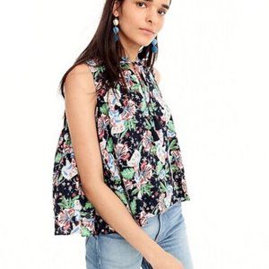 J Crew | Drapey Tie Front Top SMALL